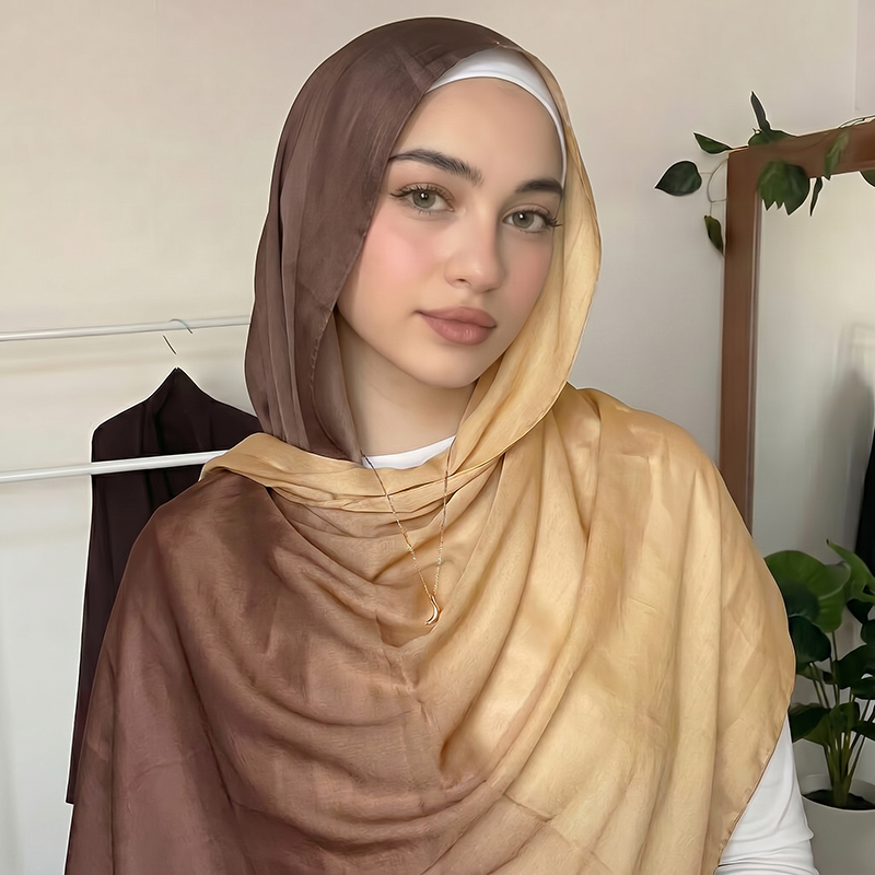 Women'S Fashion Gifts - ファッションムスリムヒジャブオンブレスカーフソフトで快適なヘッドスカーフ通気性のあるバンダナショール女性用ラマダン普段着フェスティバルギフト