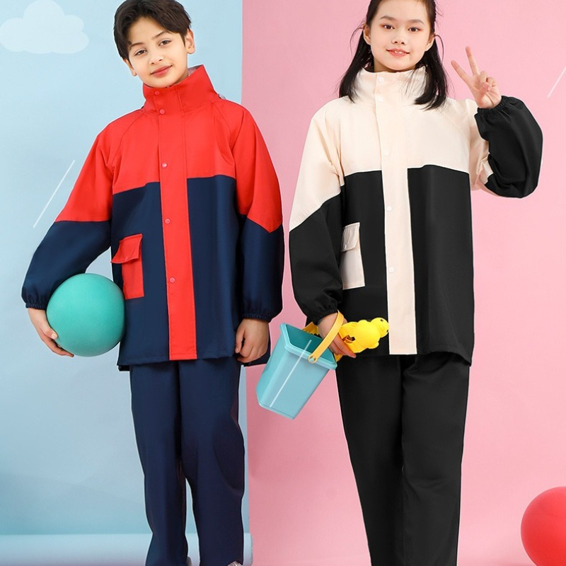 子供のレインコートレインパンツスーツファッション学生全身防水 - Women'S Fashion Raincoat のレビューと価格
