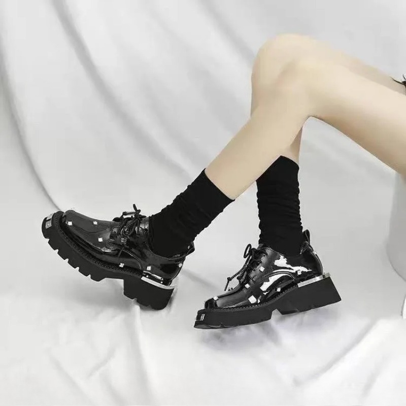 女性ローファークリスタルプラットフォーム分厚いメアリージェー - Women Fashion Trend 2025 のレビューと価格