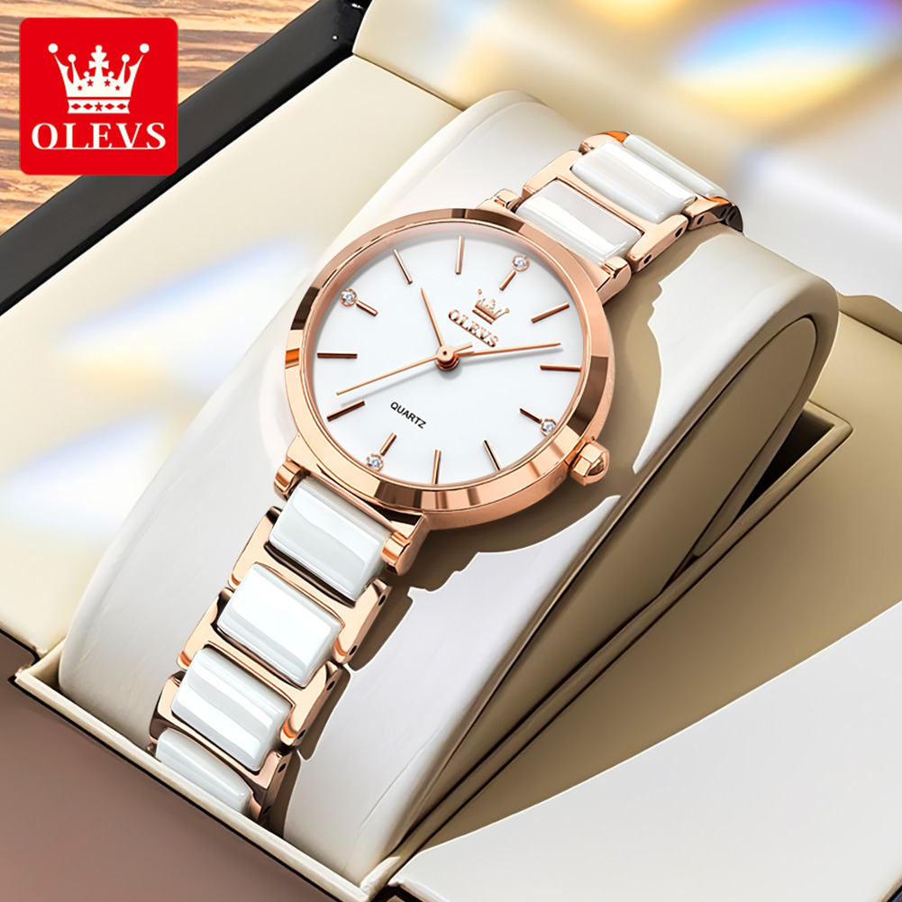 OLEVSレディース腕時計5877高級エレガントクォーツ腕時 - Women'S Fashion Gifts のレビューと価格
