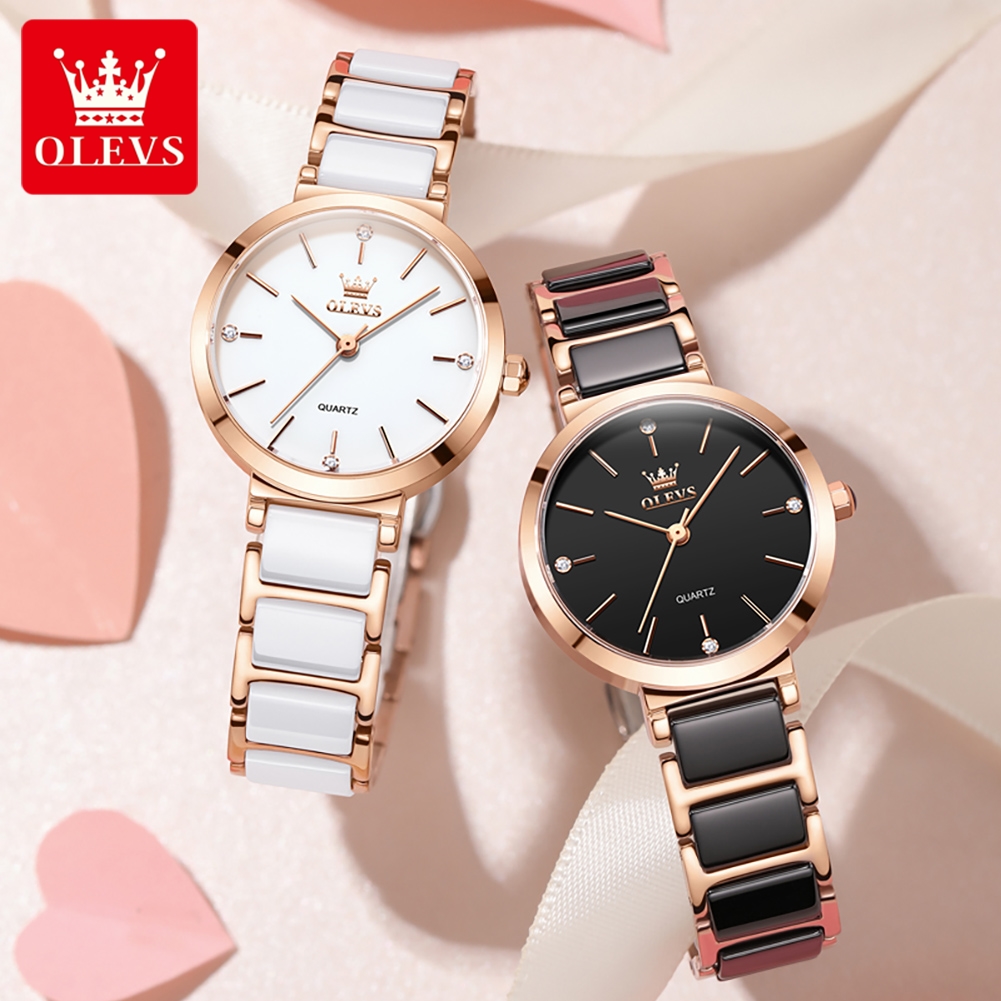 OLEVSレディース腕時計5877高級エレガントクォーツ腕時 - Women'S Fashion Gifts のレビューと価格