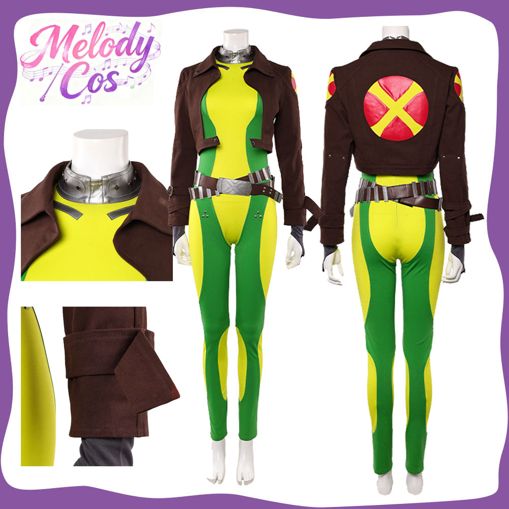 大人女性ローグコスプレ衣装ファンタジア X 97 ロールプレ - Women'S Fashion Leather Jacket のレビューと価格