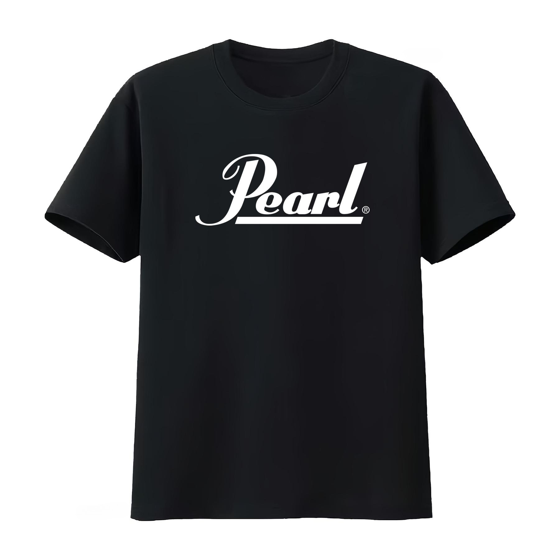 パールドラムズロゴTシャツ ブラック ホワイト ロックユアス - Women Fashion Icon のレビューと価格