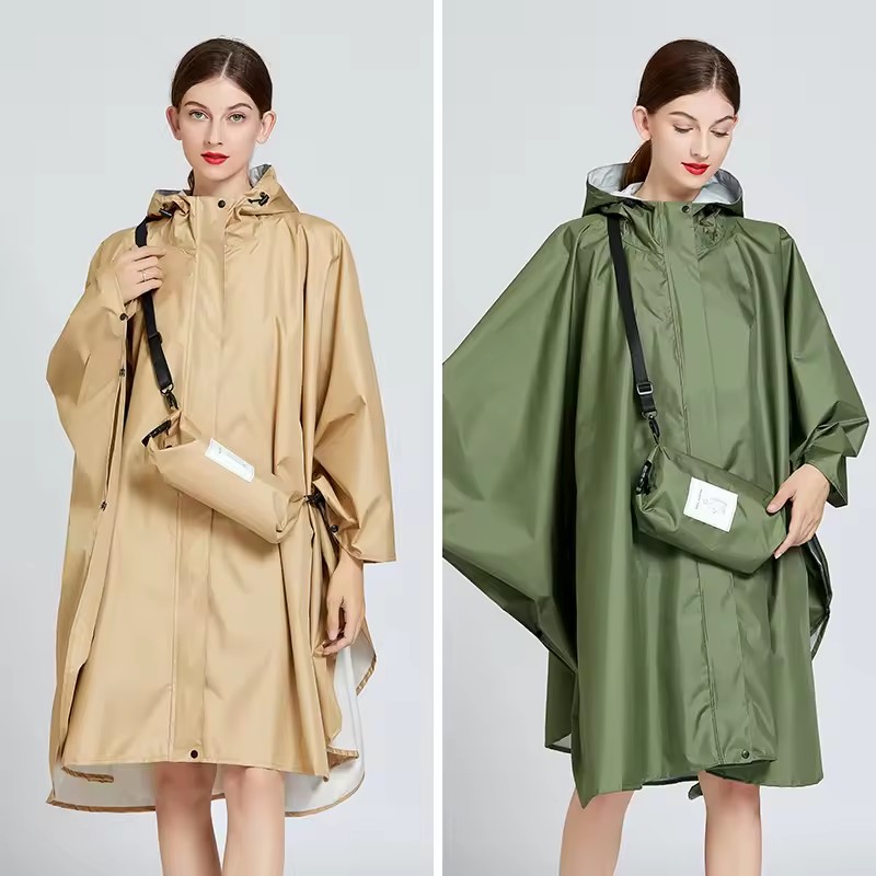 ファッションポータブル男性と女性のレインコート屋外ハイキング - Women'S Fashion Raincoat のレビューと価格