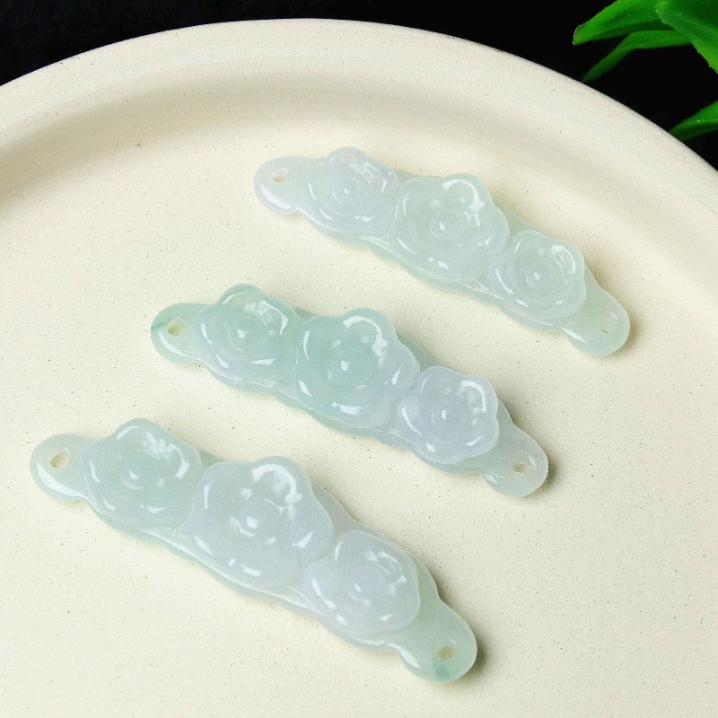 1pc 天然翡翠エメラルドフラワーハンドカード DIY アク - Women'S Fashion Gifts のレビューと価格