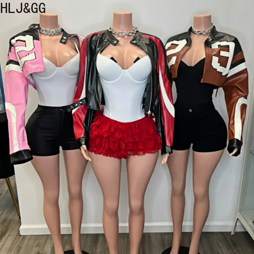 HLJ & GG ファッション Y2K レザージャケット 3 - Women'S Fashion Leather Jacket のレビューと価格