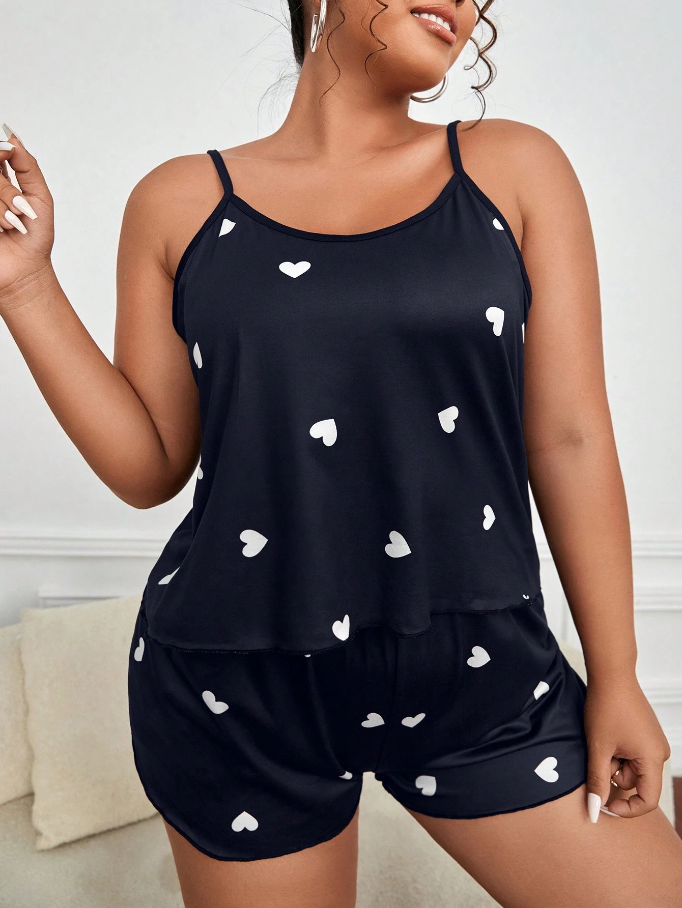 2 ピースパジャマセット女性用パジャマクロップトップ + シ - Women Fashion Images のレビューと価格
