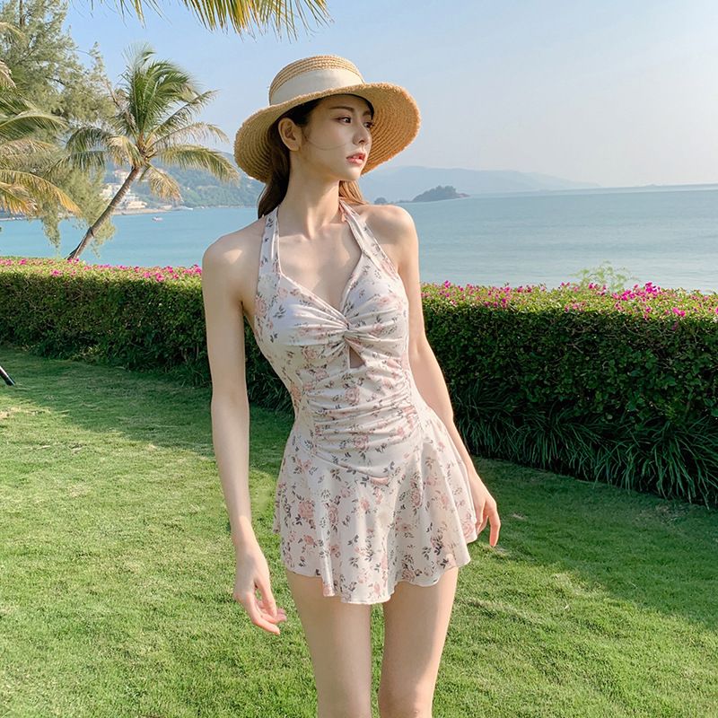 新しい夏の花柄モノキニ女性のセクシーなホルタードレススタイル - Floral Summer Dress のレビューと価格