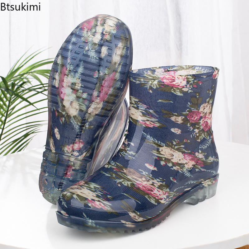 ファッション女性の防水レインブーツ暖かいフリース裏地付きアン - Women'S Fashion Rain Boots のレビューと価格