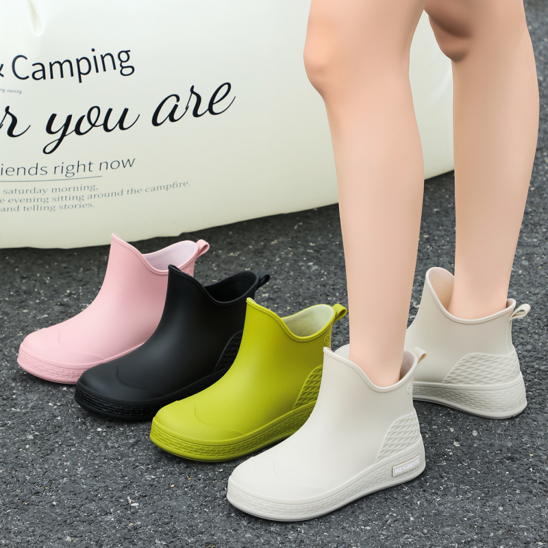 新しい防水釣り用レインブーツ女性夏軽量ノンスリップファッショ - Women'S Fashion Rain Boots のレビューと価格