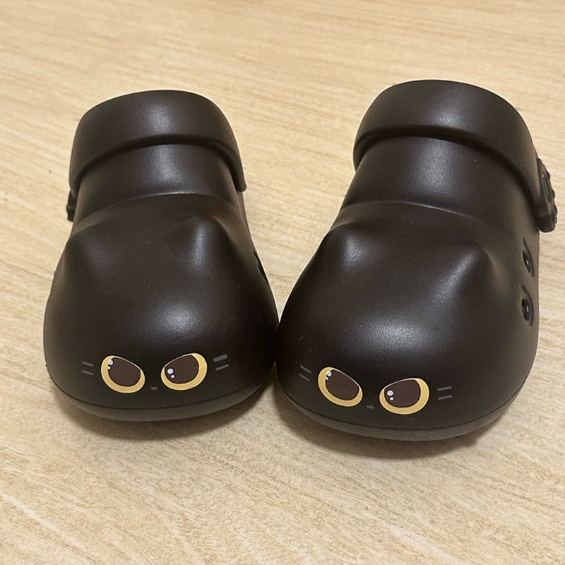 女性用新作クリエイティブブラックキャットスリッパ、夏用ソフト - Women Fashion Images のレビューと価格